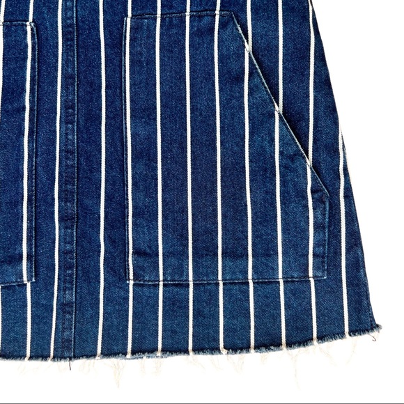 Pull&Bear denim pinstripe overall dress - Picture 4 of 7